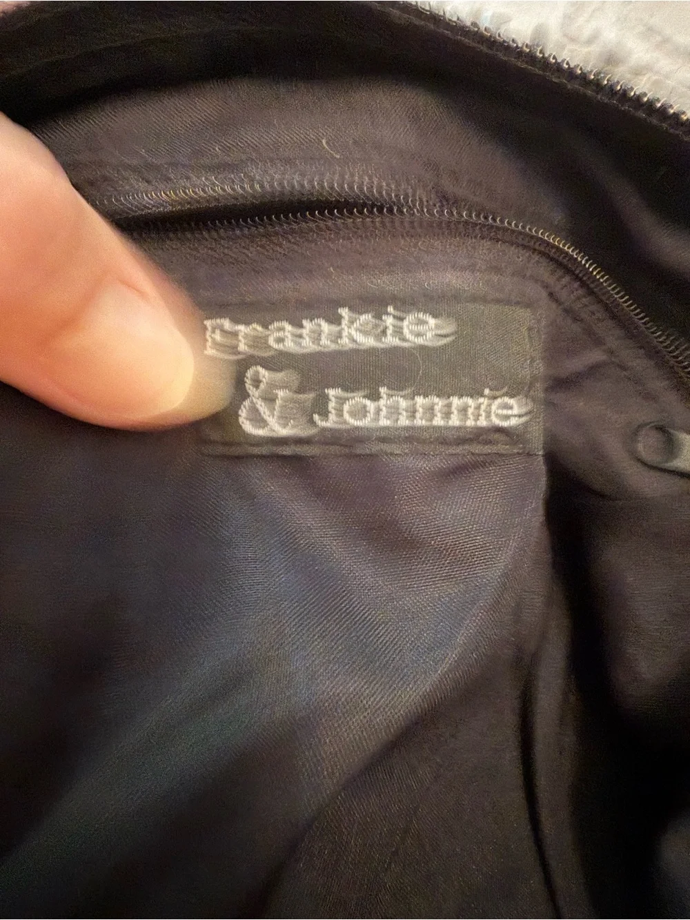 Vintage Y2K Frankie & Johnnie Black Sequin Shoulder Bag